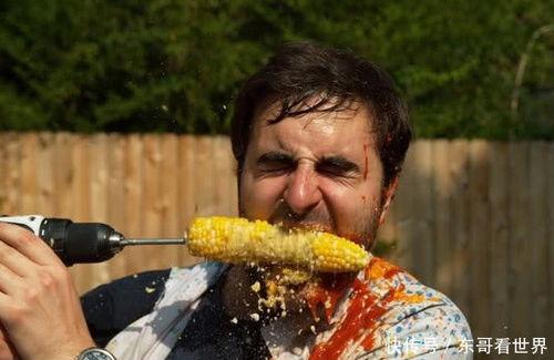 网红吃瓜电钻,惊险瞬间引网友热议